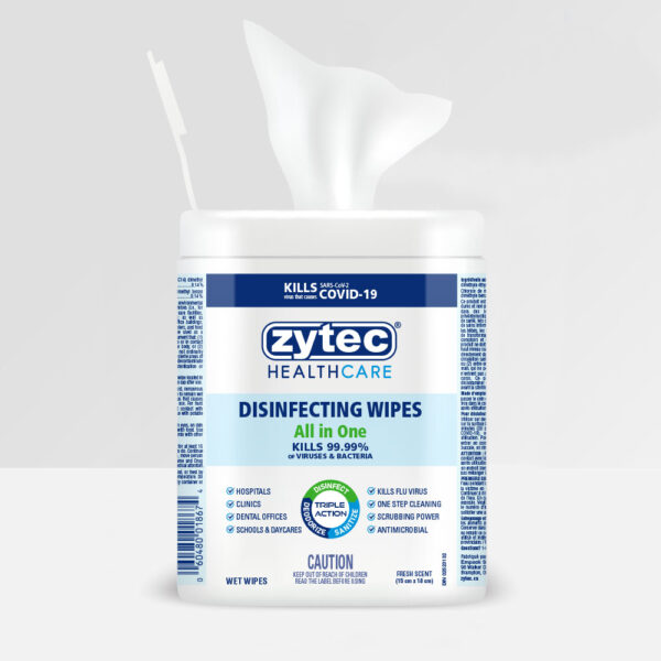 Healthcare Disinfecting Wipes All in One 180 Wipes Zytec Germ Buster